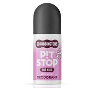 Scrubbingtons Pit Stop Kids Deodorant 98% Natural Roll On, Very Berry 75Ml In White White