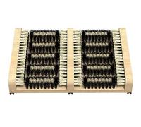 SCRUBIT Boot Scraper Brush - Flat Door Scrubber Mat - All Weather Shoes & Boots Cleaner, Removes Snow, Sand and Mud - 14.2 x 10 in. (1)