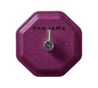 ScrubMe HookMe Purple Self Adhesive Wall Hooks | No Drill, Strong 2.2KG Hold Sticky Hooks | Waterproof & Rust-Proof Bathroom Hooks | Heavy Duty Stick On Hooks for Home, Kitchen & Bathroom