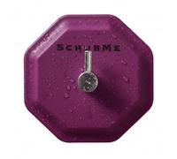 ScrubMe HookMe Stick-On Self Adhesive Hook - 2 Min Install - No Drilling or Damage - Strong Hold - Shower, Bathroom & Kitchen Hook - Waterproof, Holds 2.2kg - Passionate Purple