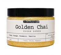 Scrubotany Golden Chai Sugar Scrub Body Scrub with Honey Orange Turmeric and Vanilla Gently Cleanses Blemishes and Dead Skin Cells Suitable for All Skin Types 355ml