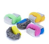 ScrubRite Scourer. Dual-Action Scrubber with a Unique Wrap-Around Grip. 8 Pack: 6X Non-Abrasive, 2X Abrasive