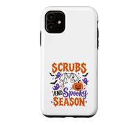 Scrubs and Spooky Season Halloween Nurse Design Case for iPhone 11