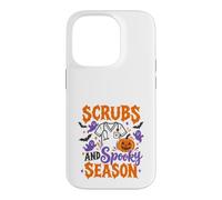 Scrubs and Spooky Season Halloween Nurse Design Case for iPhone 14 Pro