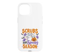 Scrubs and Spooky Season Halloween Nurse Design Case for iPhone 15