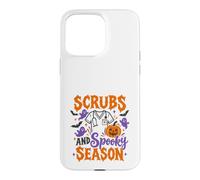 Scrubs and Spooky Season Halloween Nurse Design Case for iPhone 15 Pro Max