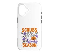 Scrubs and Spooky Season Halloween Nurse Design Case for iPhone 16