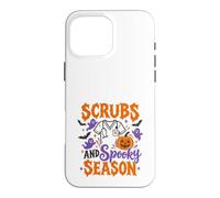 Scrubs and Spooky Season Halloween Nurse Design Case for iPhone 16 Pro Max