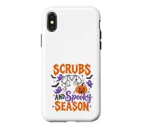 Scrubs and Spooky Season Halloween Nurse Design Case for iPhone X/XS