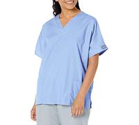 Scrubs for Women Workwear Originals V-Neck Top 4700, Ciel, 4XL Plus