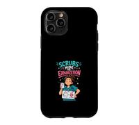 Scrubs Hide The Exhaustion Nurse Coffee Humor Case for iPhone 11 Pro