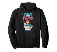 Scrubs Hide The Exhaustion Nurse Coffee Humor Pullover Hoodie