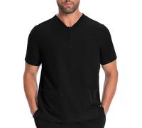 Scrubs Men Nurses Uniform Medical Healthcare Short Sleeve V Neck Tunics Tops with Pockets Scrubs Uniforms Lightweight Soft Shirts Moisture-Wicking Stretch Tee Shirt Hospital Dental Work Beauty Carers