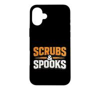 Scrubs & Spooks Nurse Halloween Medical Humor Case for iPhone 16 Plus