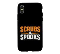Scrubs & Spooks Nurse Halloween Medical Humor Case for iPhone X/XS