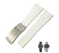 SCRUBY 18mm 19mm 20mm 22mm Curved End Silicone Rubber Watchband for Role strap Rolex Daytona Submariner GMT 21mm Watch Band Men Tools