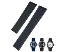 SCRUBY 20mm 22mm Rubber Silicone Watch Strap，For Tag Heuer F1 CARRERA AQUARACER 300 WAY201A WAY211C Watchbands Accessories(Black Without Buckle,21mm)