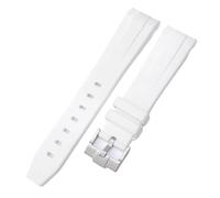 SCRUBY Camouflage Strap for Omega for Swatch MoonSwatch Curved End Silicone Rubber Bracelet Men Women Sport Watch Band Accessorie 20mm(White01)