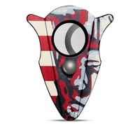 SCRUBY Cigar Cutter Fashion Stainless Steel Double Blade - Manual Guillotine Snow Bat Patterned, Portable Desktop Travel Accessory Tool(E)