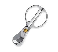 SCRUBY Cigar Cutter Mushroom Shaped Stainless Steel Double Edged Manual Trimmer Mesh Handle Portable Travel Knife Pocket Tool Gadget(A)