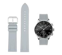 SCRUBY FKM Fluorine Rubber Watch Strap For IWC PILOT Portugal PORTOFINO Band For Le Petit Prince Bracelet Quick Release Strap 20mm 22mm(Gray,20mm)
