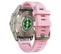 SCRUBY For Garmin Fenix 7s 6s 5s Pro Solar Silicone Light Gold Buckle Quick 20mm Watch Bands Replacement For Garmin Epix Pro Gen 2 42mm Descent Mk2s/3/3i For Women Men(Pink)