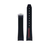 SCRUBY For Omega Speedmaster Moonwatch Seamaster 300 AT150 PLANET OCEAN 600 Watch Strap 20mm To 21mm Strap For Men's And Women's(Black Red,21mm)