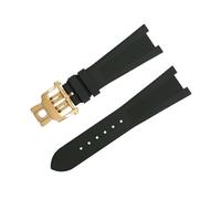 SCRUBY For Patek Philippe Strap For Nautilus Watchband 5711/5712 Original Interface Wristband Accessories FKM Fluororubber WatchBands Rose End Link(Green)