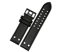 SCRUBY Leather Watch Strap Bracelet Wrist 20mm 22mm Band For Hamilton Aviation H77755533 H77616533 Genuine Leather Men Watch Band(Blue Pink,22mm)