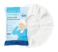Scrubzz Shampoo Cap No Rinse for Elderly and Bedridden Patients, Rinse Free Shampoo Cap for Post Surgery and Hospital Stays, Waterless Hair Washing Shower Caps - Coconut Vanilla - 1 Pack