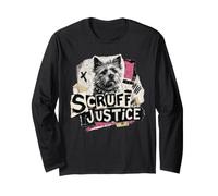 Scruff Justice Dog Punk Rock Terrier Owner Long Sleeve T-Shirt