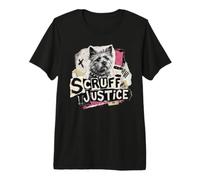 Scruff Justice Dog Punk Rock Terrier Owner Premium T-Shirt