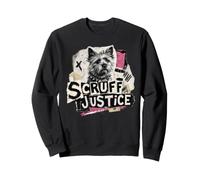 Scruff Justice Dog Punk Rock Terrier Owner Sweatshirt