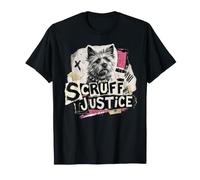 Scruff Justice Dog Punk Rock Terrier Owner T-Shirt