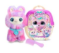 SCRUFFALUVS Tie-Dye Mystery Plush Toy, Wash to Reveal, Scruff a Luvs Pets | Includes deluxe pet carrier, comb, collar, and adoption certificate, animal plushies pretend play set, toddler toys 3+
