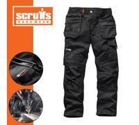 Scruffs Trade Flex Work Trousers Black 40" 31"