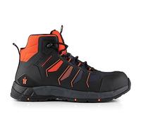 Scruffs Air Safety Trainer Black/Orange - Size 11 / 46, Orange