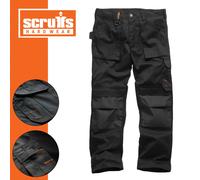 Scruffs Black Graphite Navy WORKER PLUS 3D TRADE PRO FLEX Work Trousers