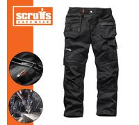 Scruffs Black Graphite Navy WORKER PLUS 3D TRADE PRO FLEX Work Trousers