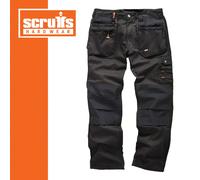 Scruffs Black Graphite Navy WORKER PLUS 3D TRADE PRO FLEX Work Trousers