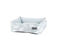 Scruffs Botanical Dog or Cat Box Bed - Grey Leaf