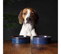 Scruffs Ceramic Heavy Duty Reactive Glaze Pet Bowls - 2pc Set - 15cm