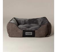 Scruffs Chester Box Dog Bed - Sizes Small to XL in Grey or Brown