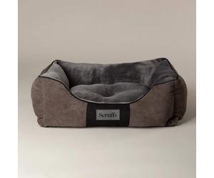 Scruffs Chester Box Dog Bed - Sizes Small to XL in Grey or Brown
