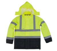Scruffs High Visibility Mens Hi-Viz Waterproof Zip Up Jacket Coat - M