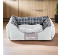 Scruffs Highland Box Bed - Grey - Size: Medium - Pet Beds