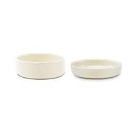 Scruffs Icon 2 Piece Cat Food & Saucer Set - Cream