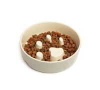 Scruffs Icon Slow Feeder Cream Pet Bowl 20cm CREAM