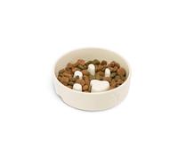 Scruffs Icon Slow Feeder Pet Bowl 16cm Cream