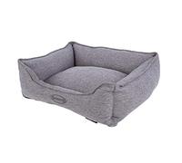 DOG BED - Scruffs Manhattan Dog Box Bed in GREY or BLUE Denim - Small to XL